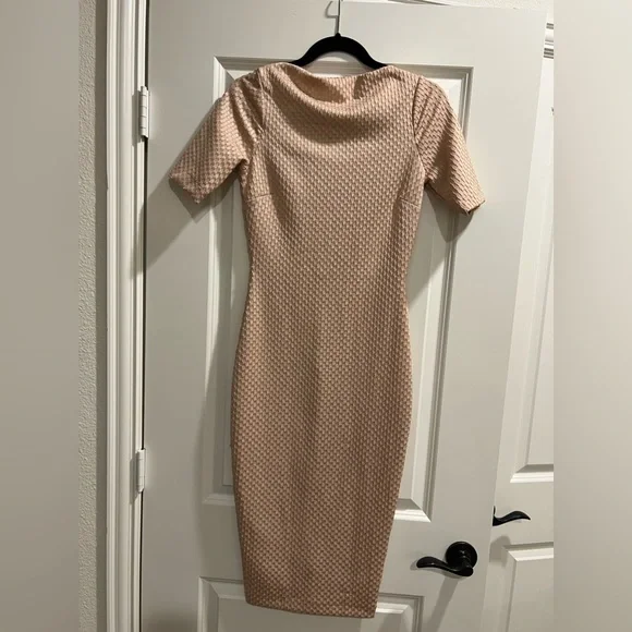 Zara | Dresses | Pretty In Pink Fitted Mid Length Dress From Zara | Poshmark